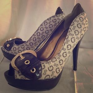 Guess Buckle High Heels